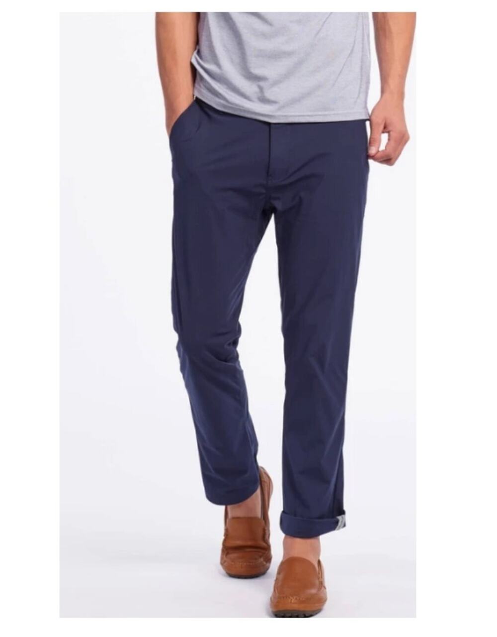 Rhone Men's City Casual Pants Black 41" Waist Tall Reflective Pocket Flap